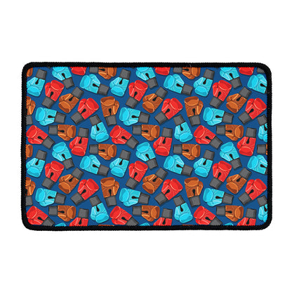 Boxing Gloves Pattern Print Kitchen Mat
