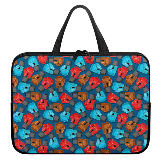 Boxing Gloves Pattern Print Laptop Sleeve With Handle