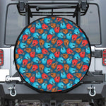 Boxing Gloves Pattern Print Leather Spare Tire Cover