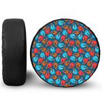 Boxing Gloves Pattern Print Leather Spare Tire Cover
