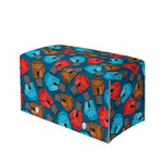Boxing Gloves Pattern Print Leather Tissue Box Cover