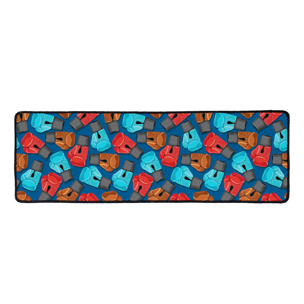 Boxing Gloves Pattern Print Long Kitchen Mat