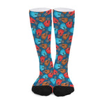 Boxing Gloves Pattern Print Long Socks