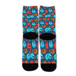 Boxing Gloves Pattern Print Long Socks
