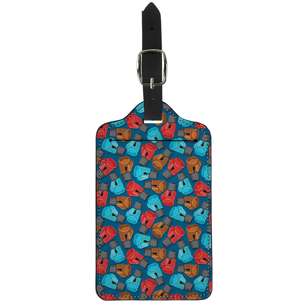 Boxing Gloves Pattern Print Luggage Tag