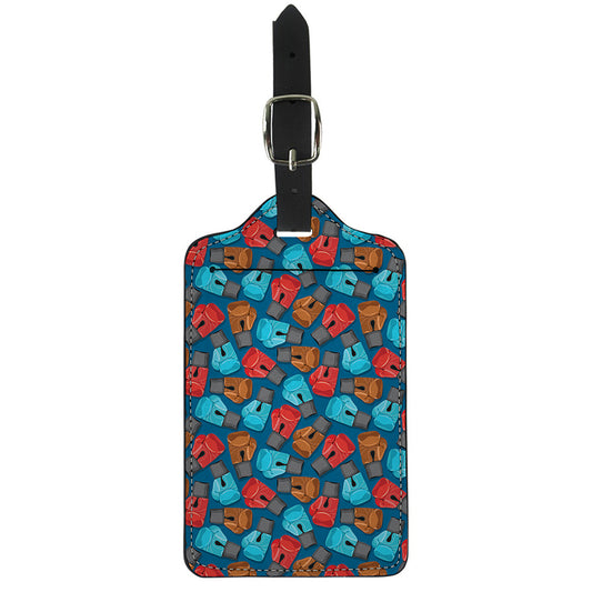 Boxing Gloves Pattern Print Luggage Tag