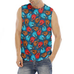 Boxing Gloves Pattern Print Men's Fitness Tank Top