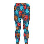 Boxing Gloves Pattern Print Men's leggings