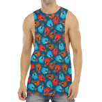Boxing Gloves Pattern Print Men's Muscle Tank Top