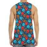 Boxing Gloves Pattern Print Men's Muscle Tank Top