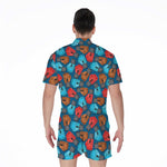 Boxing Gloves Pattern Print Men's Rompers