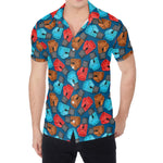 Boxing Gloves Pattern Print Men's Shirt