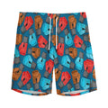Boxing Gloves Pattern Print Men's Athletic Shorts