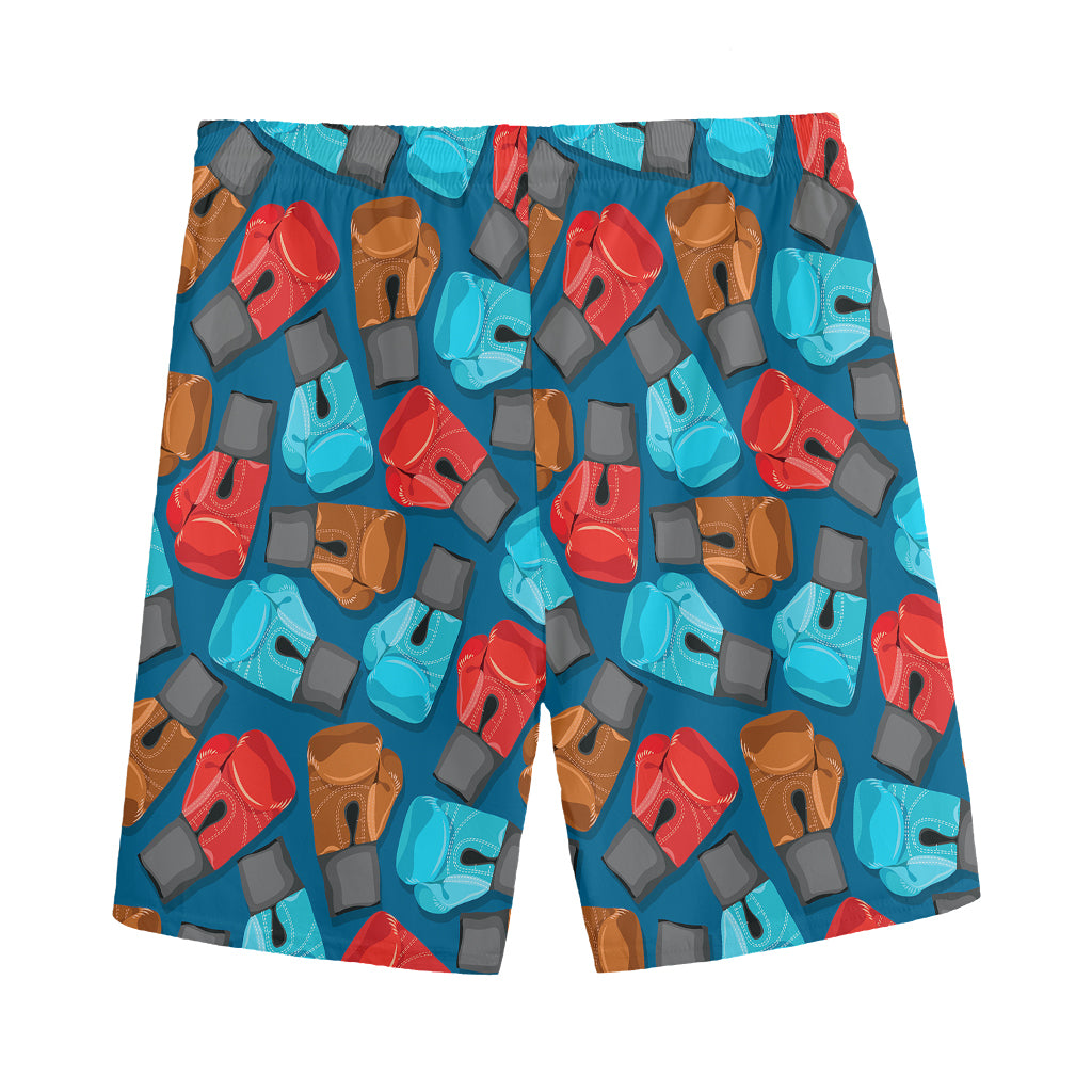 Boxing Gloves Pattern Print Men's Sports Shorts