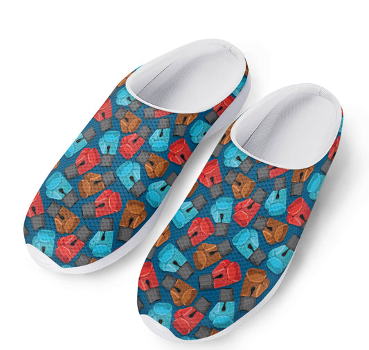 Boxing Gloves Pattern Print Mesh Casual Shoes