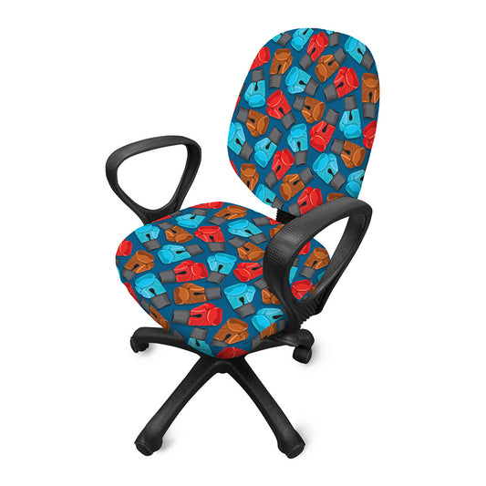 Boxing Gloves Pattern Print Office Chair Cover