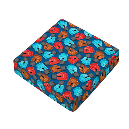 Boxing Gloves Pattern Print Outdoor Seat Cushion Cover