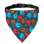 Boxing Gloves Pattern Print Over The Collar Dog Bandana