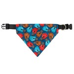 Boxing Gloves Pattern Print Over The Collar Dog Bandana