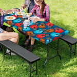 Boxing Gloves Pattern Print Picnic Table Cover
