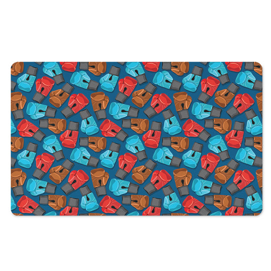 Boxing Gloves Pattern Print Polyester Doormat