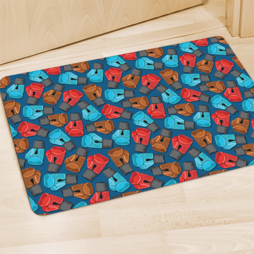 Boxing Gloves Pattern Print Polyester Doormat