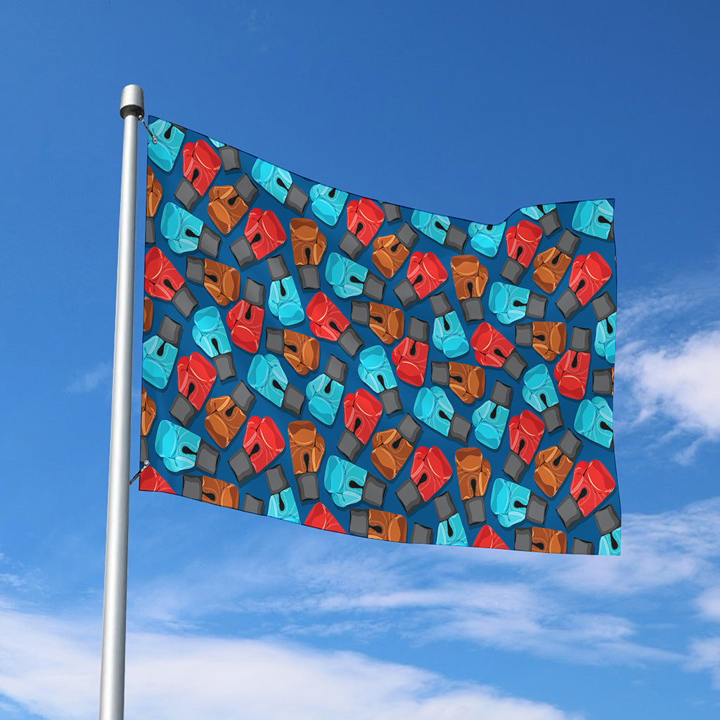 Boxing Gloves Pattern Print Polyester Flag