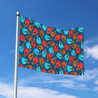 Boxing Gloves Pattern Print Polyester Flag