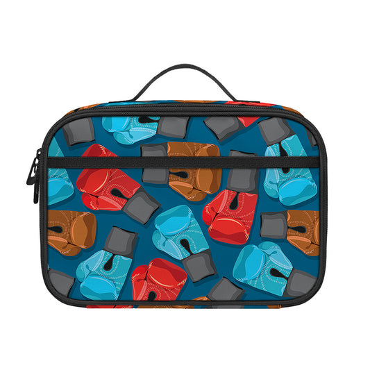 Boxing Gloves Pattern Print Portable Lunch Bag