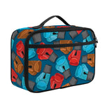 Boxing Gloves Pattern Print Portable Lunch Bag
