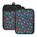 Boxing Gloves Pattern Print Pot Holders With Pocket