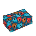 Boxing Gloves Pattern Print Rectangle Tissue Box Cover