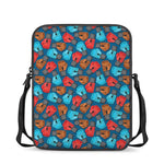 Boxing Gloves Pattern Print Rectangular Crossbody Bag