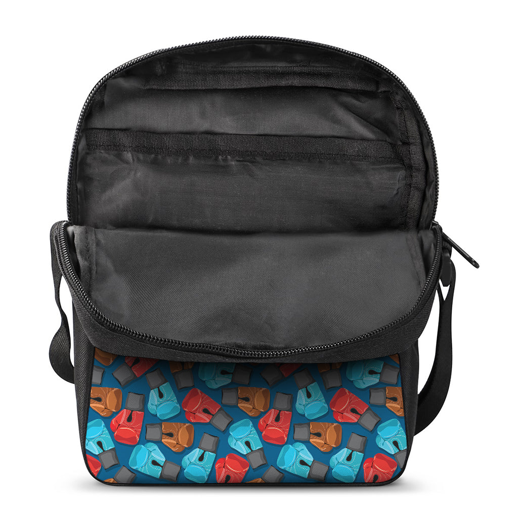 Boxing Gloves Pattern Print Rectangular Crossbody Bag