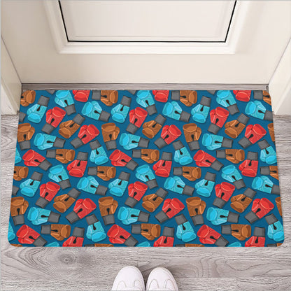 Boxing Gloves Pattern Print Rubber Doormat