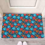 Boxing Gloves Pattern Print Rubber Doormat