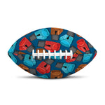 Boxing Gloves Pattern Print Rugby Ball