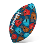 Boxing Gloves Pattern Print Rugby Ball