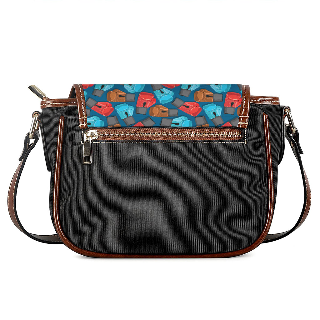 Boxing Gloves Pattern Print Saddle Bag