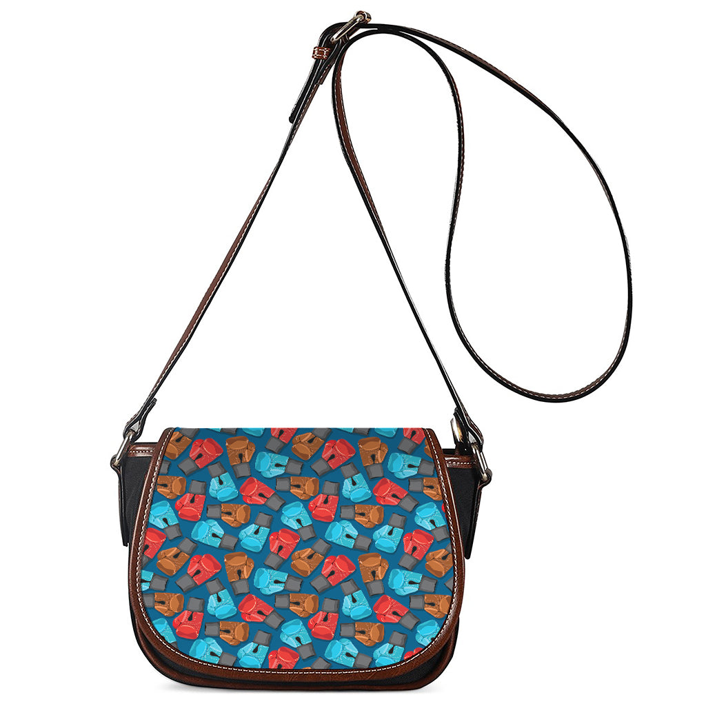 Boxing Gloves Pattern Print Saddle Bag