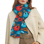Boxing Gloves Pattern Print Scarf