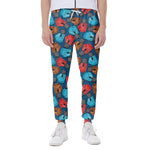 Boxing Gloves Pattern Print Scuba Joggers