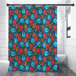 Boxing Gloves Pattern Print Shower Curtain