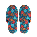 Boxing Gloves Pattern Print Slippers