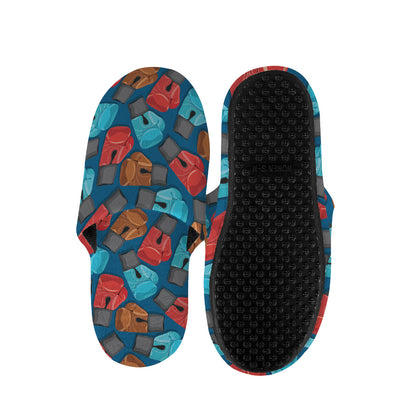 Boxing Gloves Pattern Print Slippers