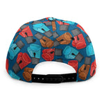 Boxing Gloves Pattern Print Snapback Cap