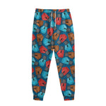 Boxing Gloves Pattern Print Sweatpants