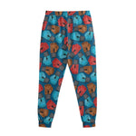 Boxing Gloves Pattern Print Sweatpants