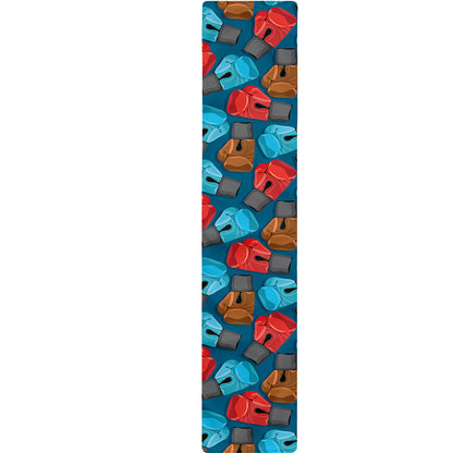 Boxing Gloves Pattern Print Table Runner