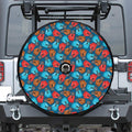 Boxing Gloves Pattern Print Tire Cover With Camera Hole
